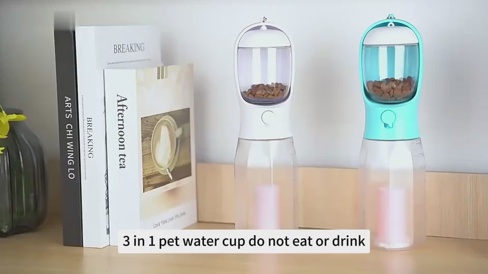 Dog Drinking Food Garbage cup